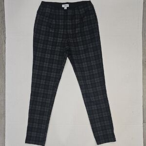 Calvin Klein Black and Gray Plaid Leggings